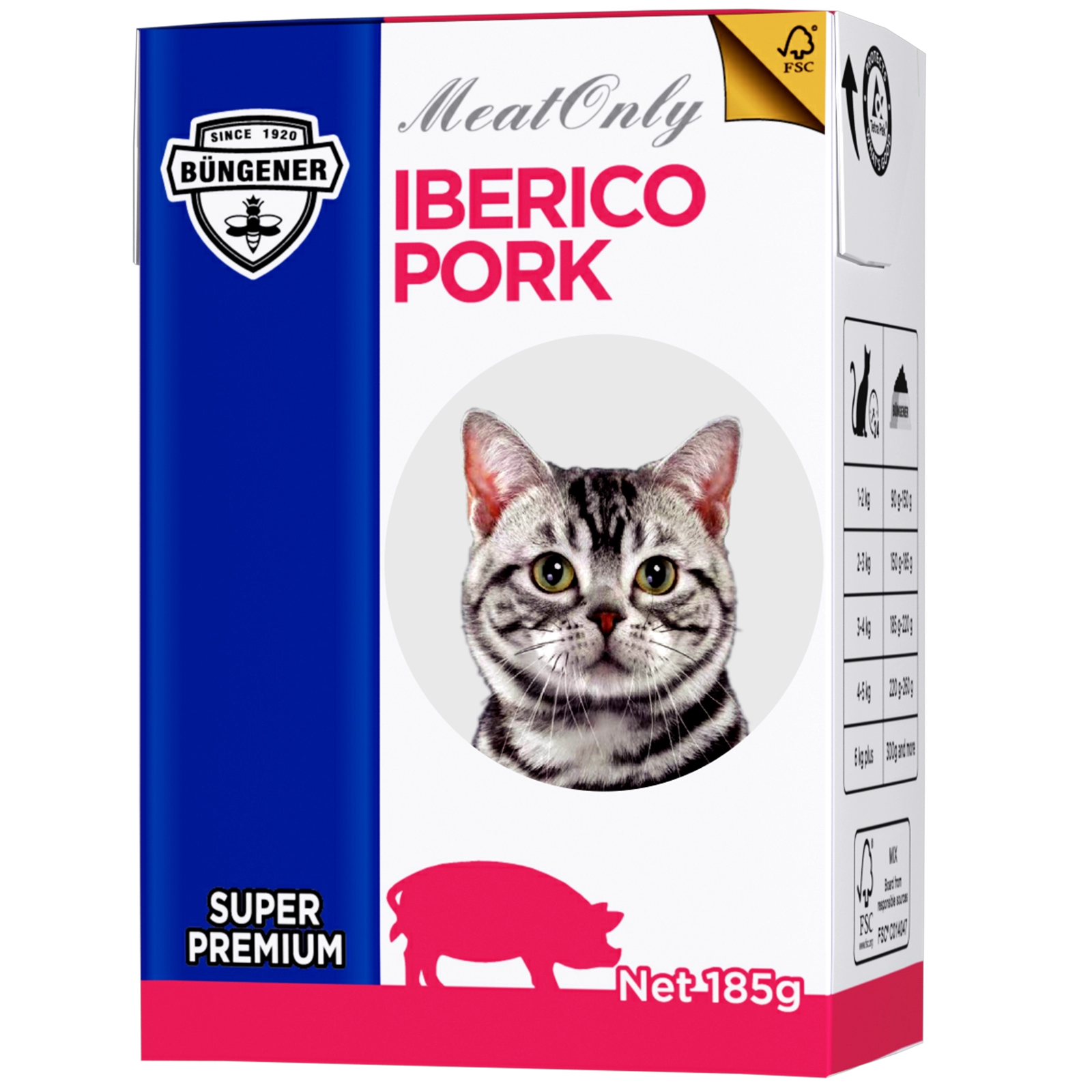 Büngener Meatonly Tetra Recart Wet Food - IBERICO PORK