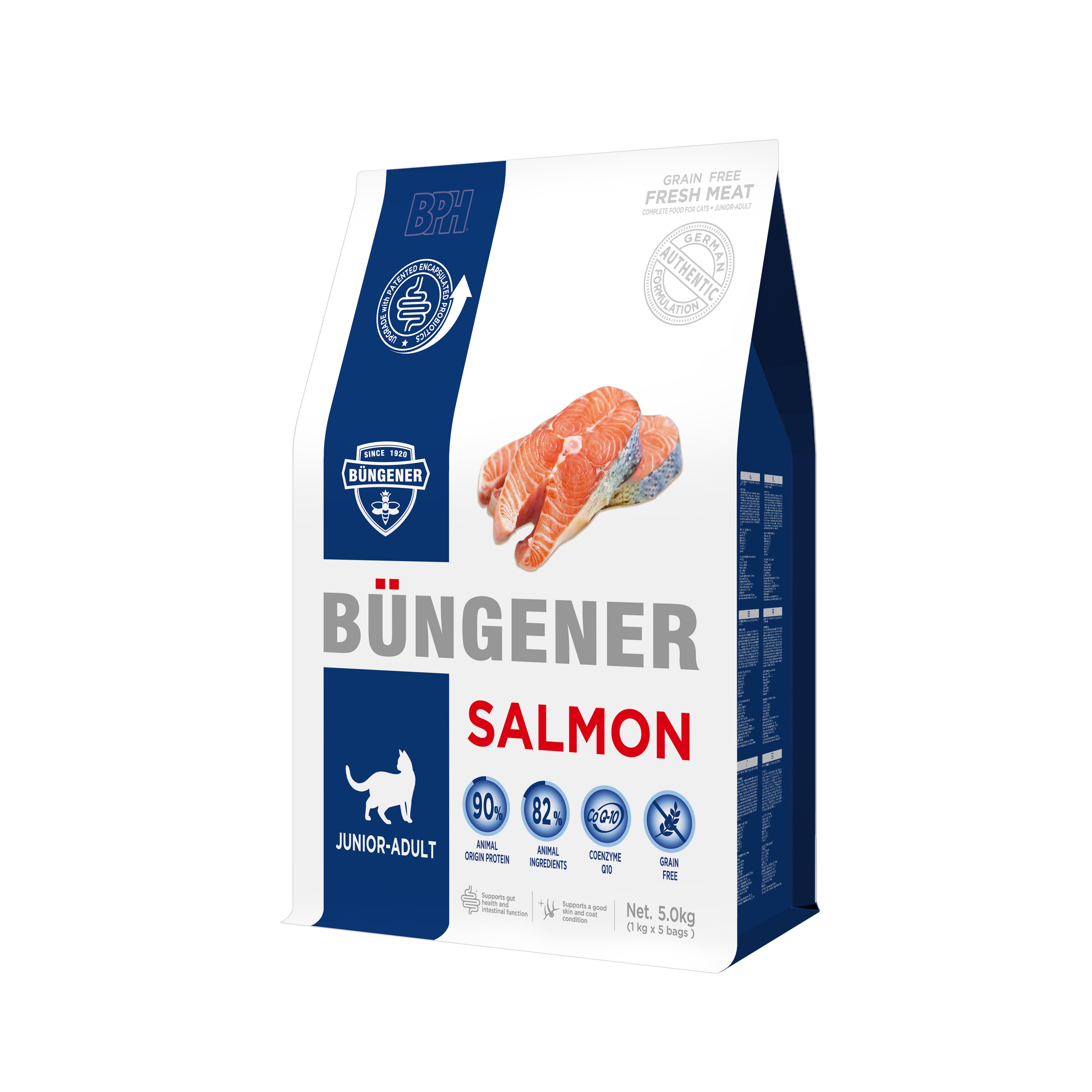 Büngener Complete Food For Junior-Adult Cat (Salmon)