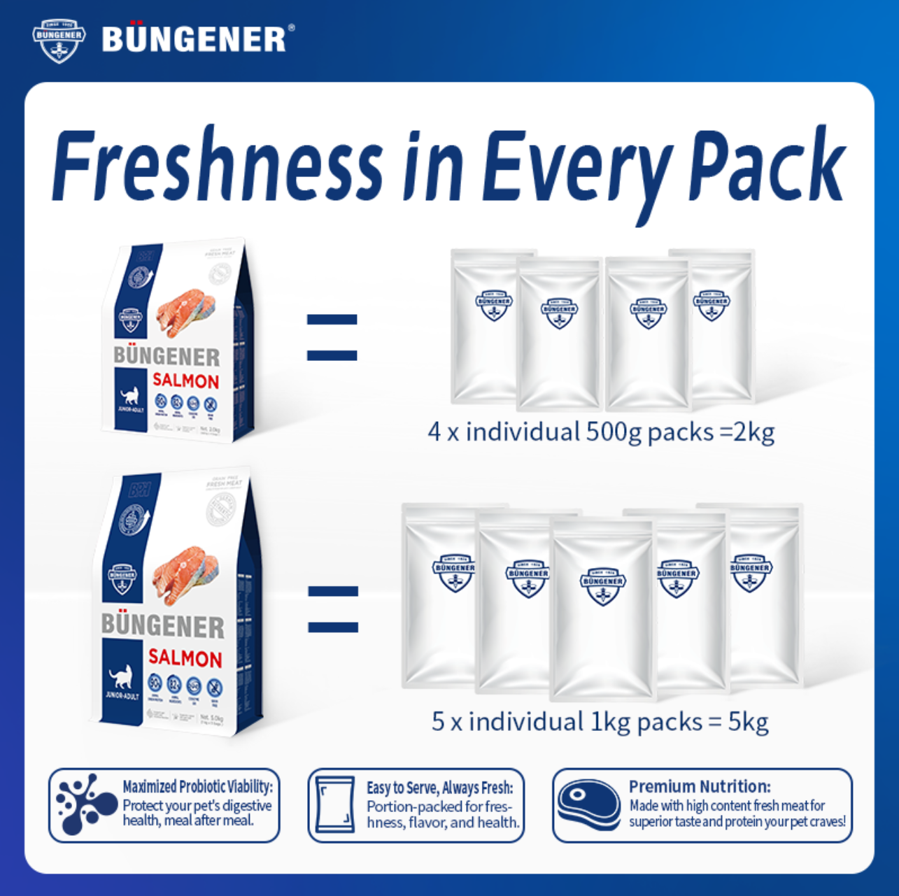 Büngener Complete Food For Junior-Adult Cat (Salmon)