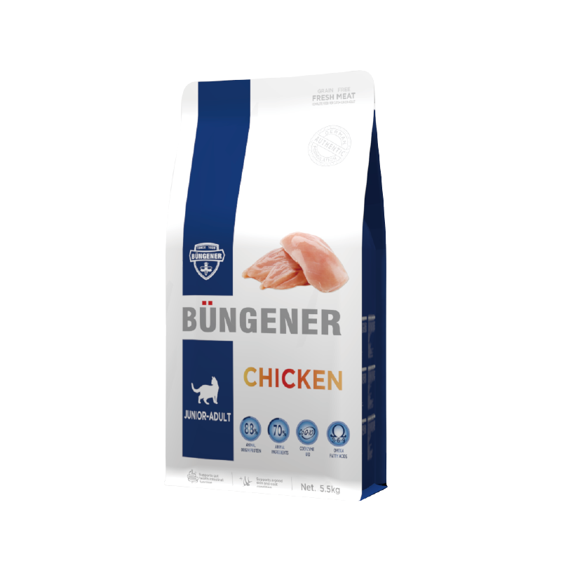 B&uuml;ngener Complete Food For Junior-Adult Cat (Chicken)