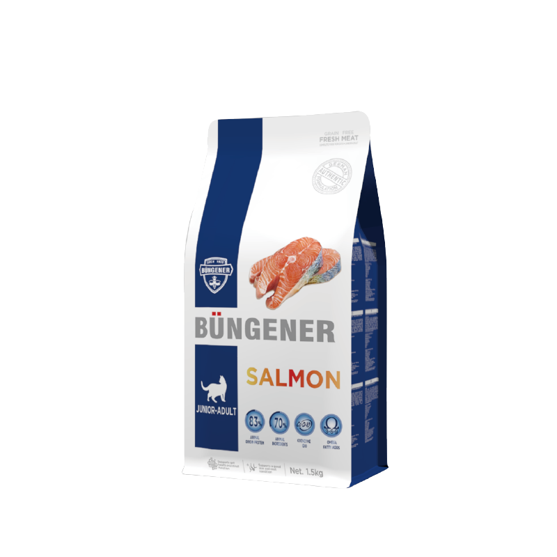 B&uuml;ngener Complete Food For Junior-Adult Cat (Salmon)