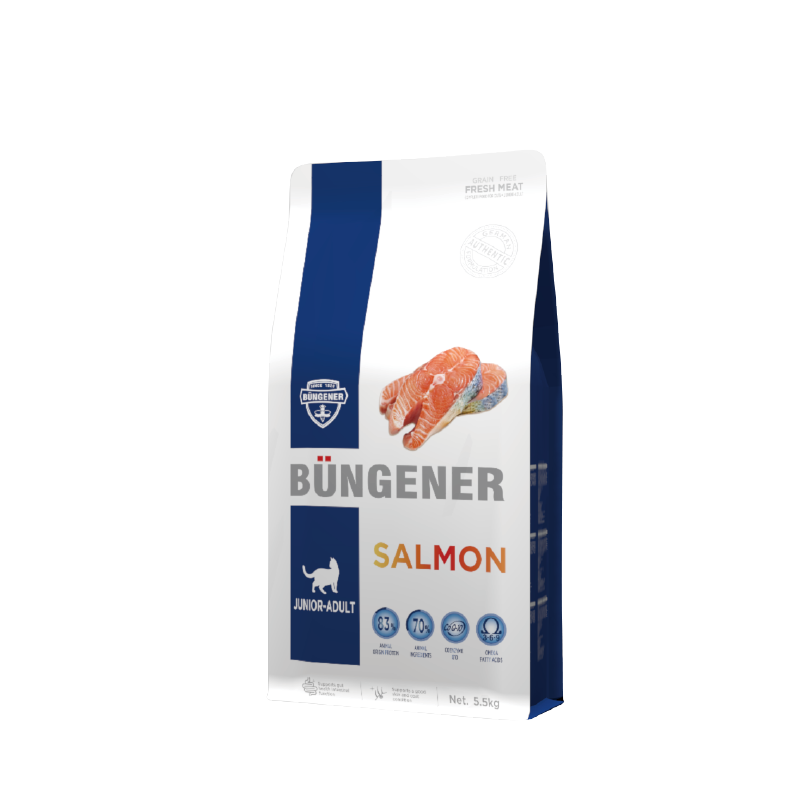 B&uuml;ngener Complete Food For Junior-Adult Cat (Salmon)