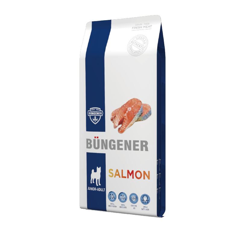 B&uuml;ngener Complete Food For Junior-Adult Dog (Salmon)